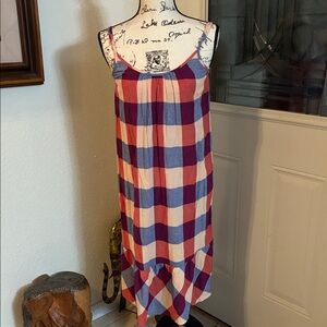 Style & Co. Red and Blue Plaid Garment